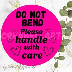 100 DO NOT BEND Thermal stickers